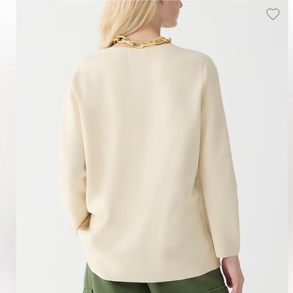 NWT J.Crew | Giselle sweater blazer | Bleached Sand | Size S - Picture 3 of 9